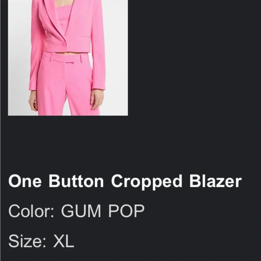 Express Vibrant Pink Women's Blazer - Picture 2 of 2